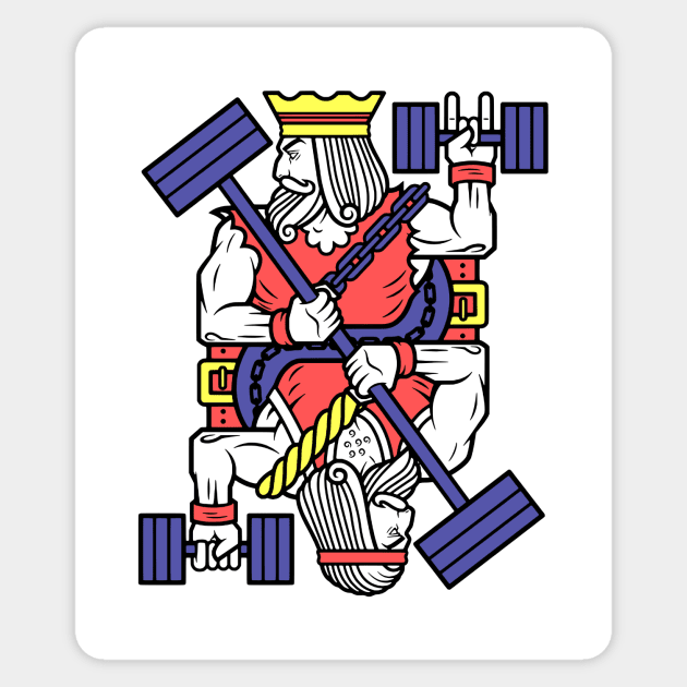 Gym King Sticker by Snowman store